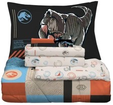 Jurassic World "Erase Extinction" Kids Reversible Bed Set-W150681603004