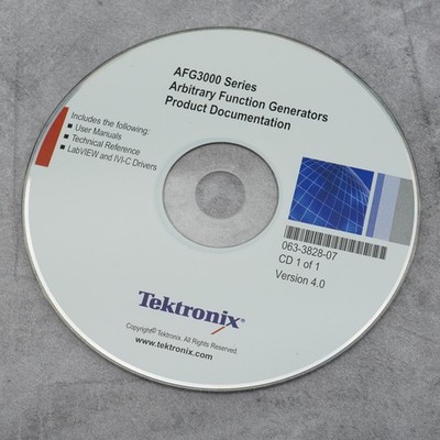 Tektronix afg3000 Product CD-ROM Software 063-3828-07