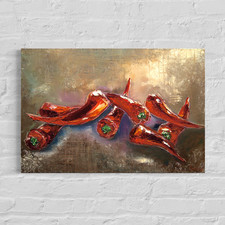 Peperoni Impression - Quadro moderno quadro astratto su tela quadro da parete