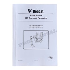 Bobcat 320 Excavator Parts Catalog Manual 6904118 SN 224511001- 562411001-