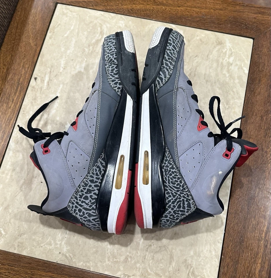 Jordan Son of Mars Bajo Cemento Gris Gimnasio Rojo Negro Zapatos Talla 11 Foto 2 de 4