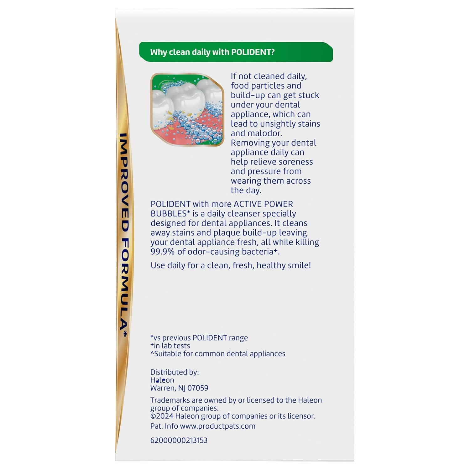 Overnight Retainer Cleaner Tablets Dentures Aligner Whitens 2 Pack 180 Ct Min