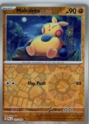Makuhita 112/193 Reverse Holo Common SV02: Paldea Evolved NM