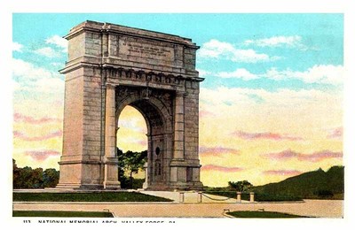 Postcard MONUMENT SCENE Valley Forge Pennsylvania PA m/01 AR6632
