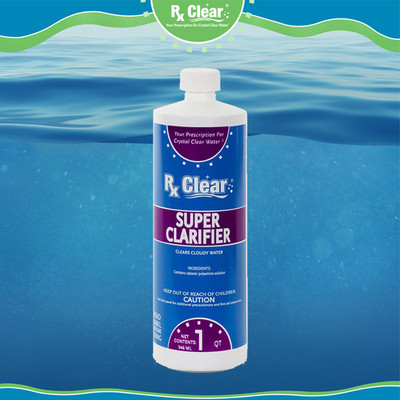 Rx Clear Swimming Pool Chemical Super Clarifier - 32 oz - Select Quantity
