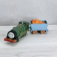 Thomas Friends Motorized Railway Emily Green Train Car Cargo Engine Lot Of 2