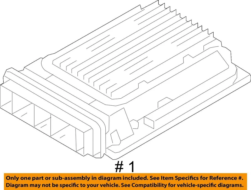 Módulo de control electrónico ECM del motor del lado del pasajero para BMW 650i 846150 13-14 Foto 3 de 4