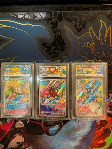 Pokémon TCG First Partner Illustration Collection Gen 7 Starters Graded Ace 10