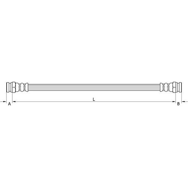 Metzger 4112808 Bremsschlauch FüR Peugeot 205 309 304 204 741A C 20A C 741B 20D-image
