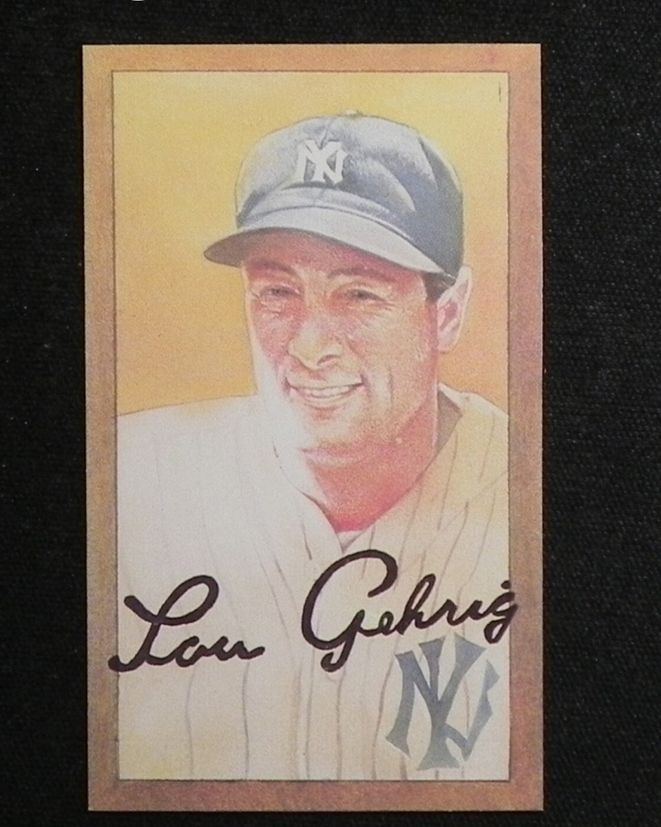 LOU GEHRIG (1) Cartwrights Tobacco Series First Edition Baseball