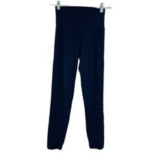 Aerie chill play move cutout high rise leggings crop navy women's size S