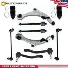 Front Lower Control Arm Ball Joint Tie Rods Sway Bar For 2009-2014 Nissan Murano