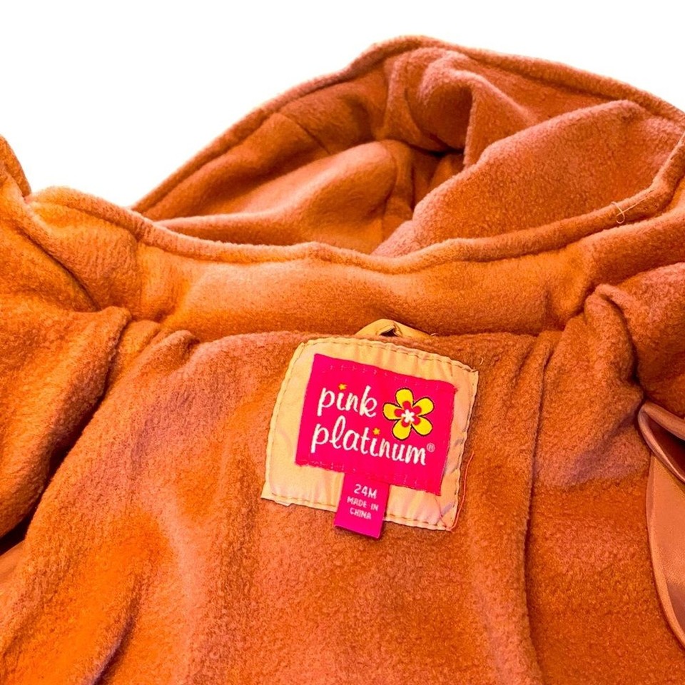 Toddler Girl’s Pink Platinum Winter Coat size 24M Camping Outdoors Warm