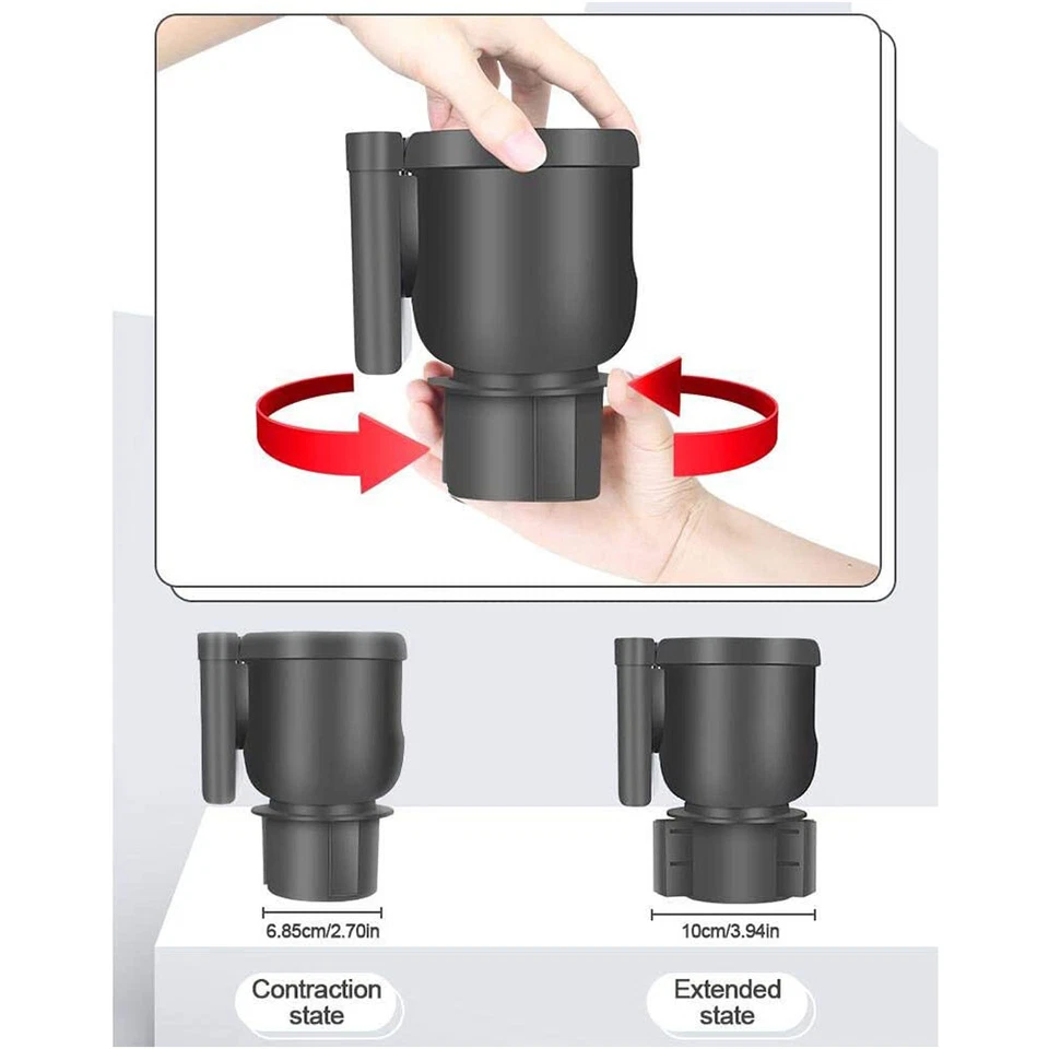 Accesorio Ajustable Montaje Coche Portavasos Cuna Organizador Para Teléfono Celular Foto 4 de 4