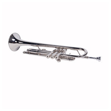 Nickelplated Drop B Adjustable Trumpet Gloves Set Silver