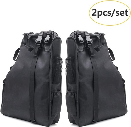 4Doors Organizers Saddlebag Holder Bags Tool Kits For Jeep Wrangler JK TJ JL 07+ - Picture 15 of 24