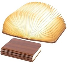 USB Rechargeable Folding Book Lamp, 1 Count Portable Creative Design LED Night L