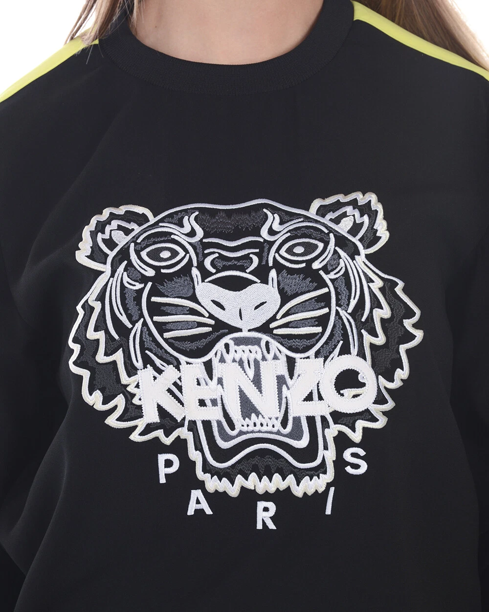 Felpa Kenzo Sweatshirt Hoodie Donna Nero 5AC 2TO010 99 Tg. S