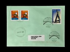 Cover South Korea Incheon Bridge Full Sheet MINT Brazil 2009 Architecture 다리 橋