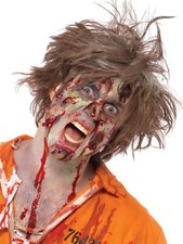 Smiffys Make-Up FX, Complete Zombie Kit, Facepaint Blood, Liquid Latex, Horror F