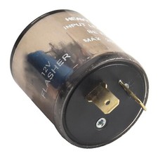 2PCS LED Flasher Relay,Heavy Duty 12V 2-Pin Electric Turn 2Pin Two prong round