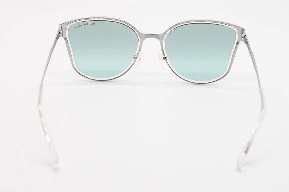 NEW MICHAEL KORS MK 1115 TURIN 11537C SILVER CLEAR AUTHENTIC SUNGLASSES 56-19 - Image 4 of 4