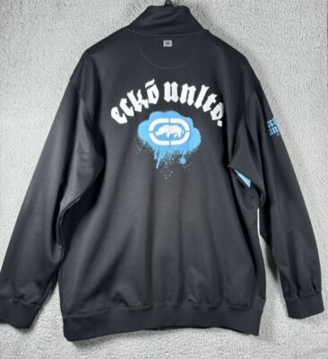 The Ecko Untld Jacket Mens XXL 2XL Full Zip Y2K Big Logo Print Casual Outdoors