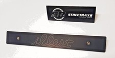 Sr Aluminum Black License Plate Delete W Custom Illest Style Laser Engraved
