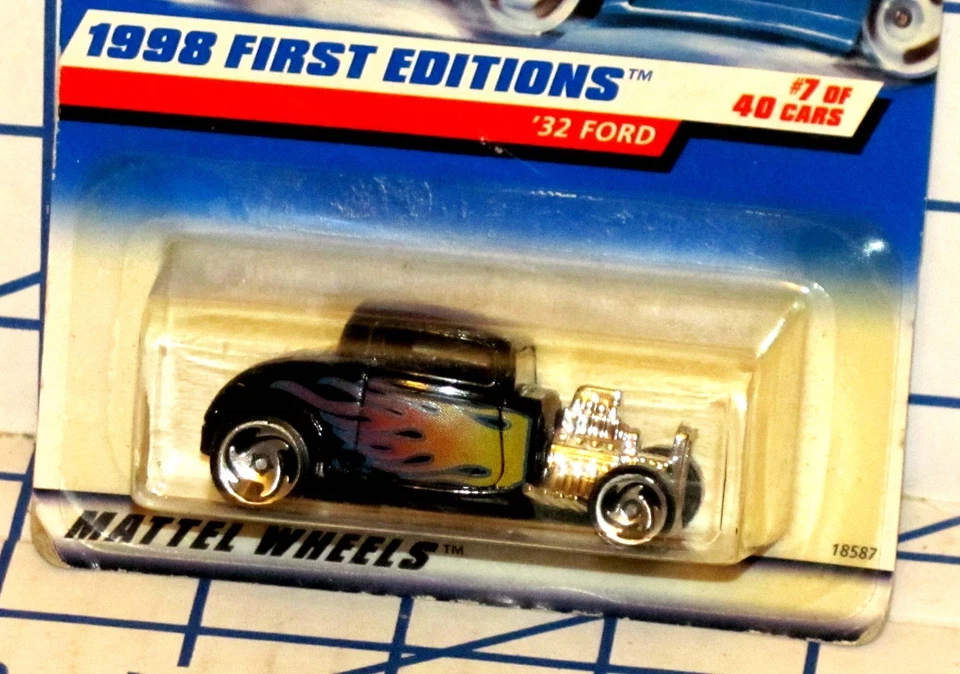 Ford Hot Rod 1998 Mattel Hot Wheels 32 primeras ediciones no. 18587 sin usar, en caja Foto 2 de 3