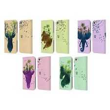 HEAD CASE DESIGNS WILDLIFE SILHOUETTE LEATHER BOOK CASE FOR APPLE iPOD TOUCH MP3