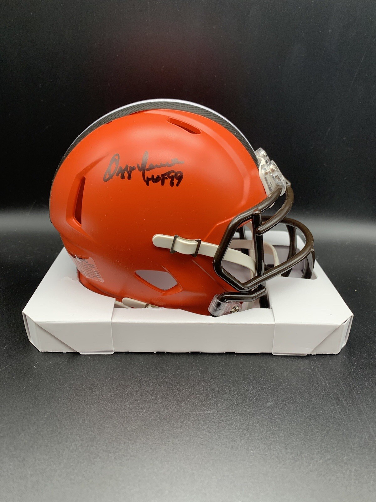 Ozzie Newsome Autographed Signed Cleveland Browns BROWNS Speed Mini Helmet "HOF 99" TRISTAR COA 