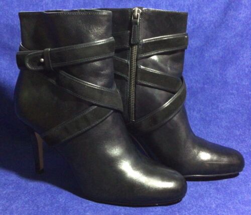 Black Leather COLE HAAN Ankle Boots Sz 8 B High H… - image 1