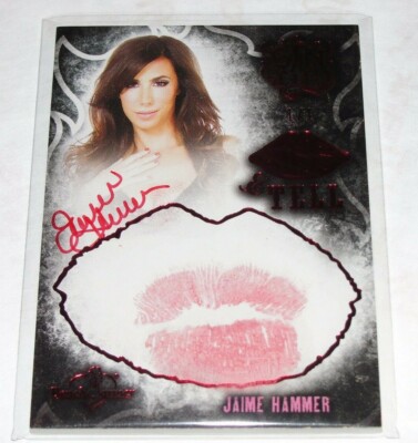 2015 Benchwarmer JAIME HAMMER Sin City #30 Red KISS & TELL Auto #1/1 PLAYBOY Hot