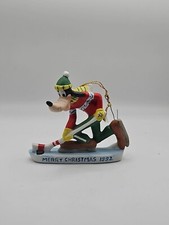 Vintage 1992 Disney- GOOFY Merry Christmas Ornament- Playing Ice Hockey  Retired
