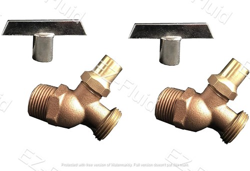 3/4" MIP Resistente Latón Sin Torceduras Manguera Bibb Llave Perdida Grifo Jardín No Portátil - Imagen 4 de 5