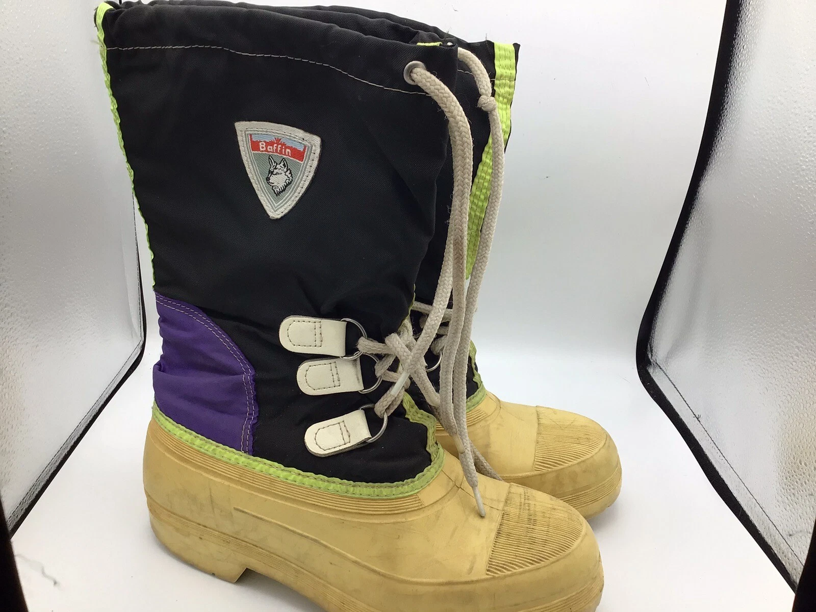 Baffin Vintage Winter Snow Boots Mens Size 9 Rubber