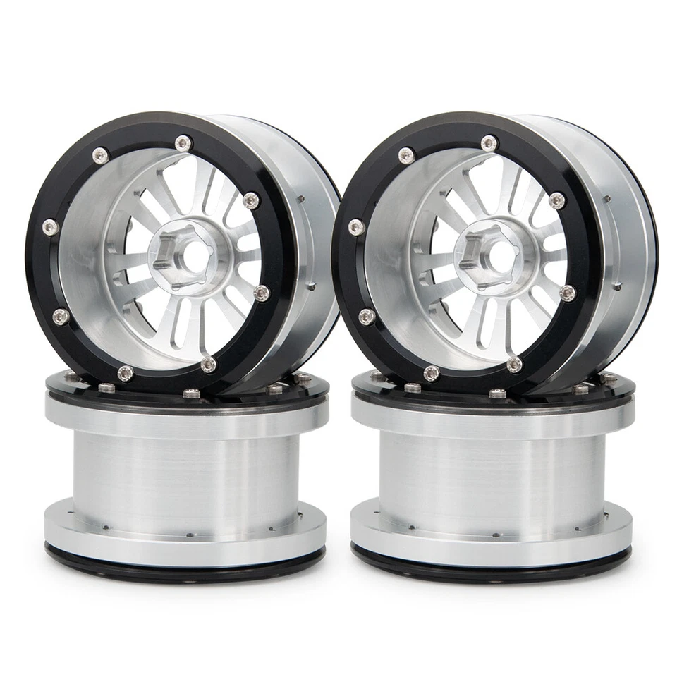 2/4PCS 2.2" Felgen Räder Wheel für 1/10 RC Axial SCX10 90046 TRX-4 Crawler D90 - Bild 3 von 4