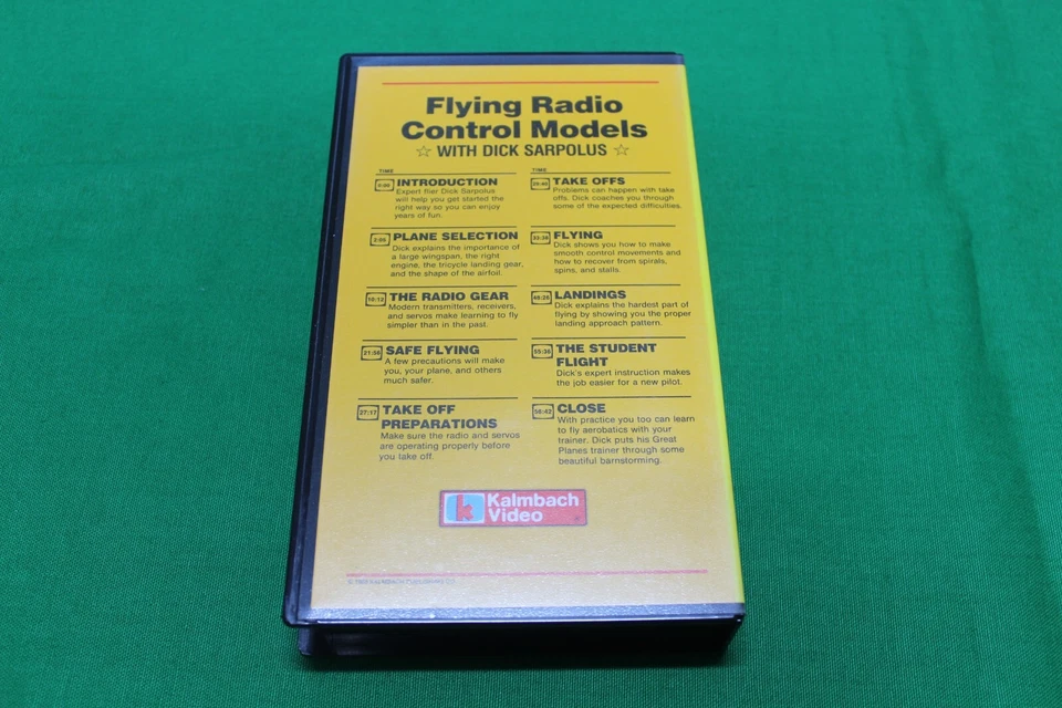 Vintage KALMBACH FLYING RADIO CONTROL MODELS VHS TAPE - Image 4 of 4
