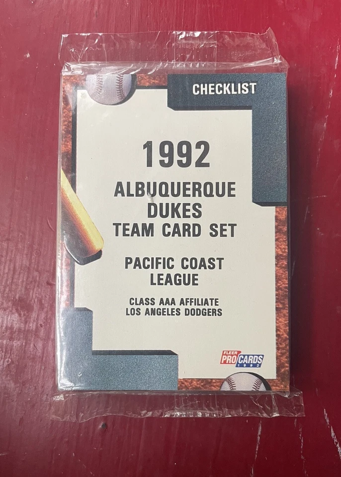 1992 Fleer ProCards Albuquerque Dukes Factory Sealed Team Set Mike Piazza Rookie - Image 2 of 3