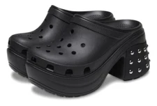 Crocs Siren Studded Clog Black 209017-001 Women's Sizes 9 10 11