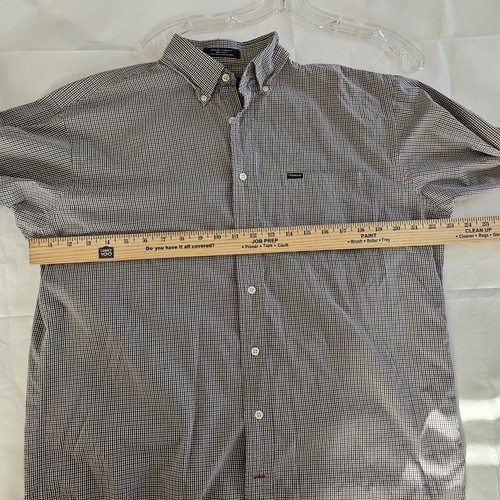 Daniel Cremieux Size M Men's Shirt Beige Black Long Sleeves Button Down Cotton - Picture 9 of 9