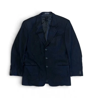 Vintage Giorgio Armani Le Collezioni Black Blazer Sport Coat Size 42 Long Italy