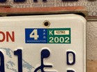 2002 Washington Disabled Persons License Plate #36491 — photo 2