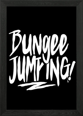 Bungee Jumping Framed Wall Art Poster Canvas Print Picture