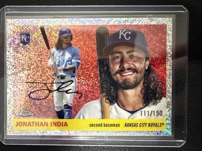 2025 Topps Chrome Platinum Jonathan India Sparkle Refractor