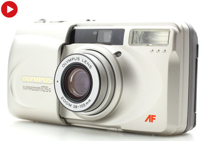 Olympus Super zoom 105G Point & Shoot 35mm Film Camera From JAPAN [MINT]