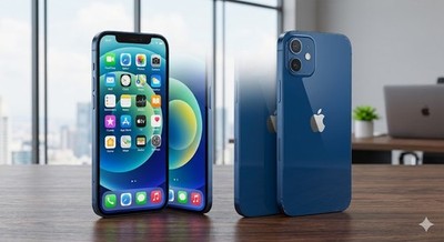 Apple iPhone 12 256GB Blue SFR Network Locked iOS Smartphone MGHL3LL/A