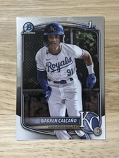 2025 Bowman Chrome - Warren Calcaño #BCP-185 (1st Bowman) - KC ROYALS PROSPECT