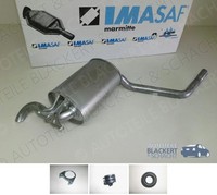 Imasaf ESD Auspuff Endtopf+Anbauteile für Mercedes 190 (W201) E 1.8 + 2.0 + 2.3