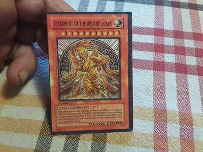TESTAMENT OF ARCANE LORDS YU-GI-OH KARTE WIE ABGEBILDET